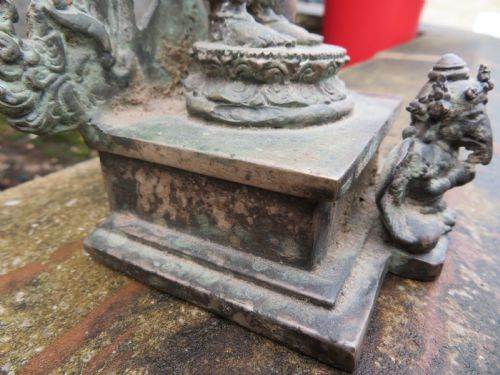 A SILVER AND COPPER ALLOY FIGURE OF VISHNU JAVA12TH13TH CENTURY - ADDITIONAL PHOTO 7