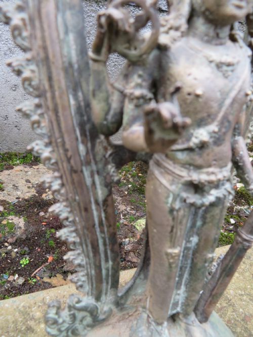 A SILVER AND COPPER ALLOY FIGURE OF VISHNU JAVA12TH13TH CENTURY - ADDITIONAL PHOTO 8