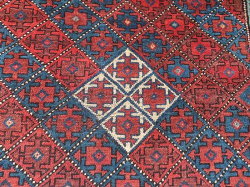 ANTIQUE QUCHAN KURD KURDISH RUG KURDISH TRIBES OF THE QUCHAN REGION NORTH EAST PERSIA 208CM X 122CM - ADDITIONAL PHOTO 2