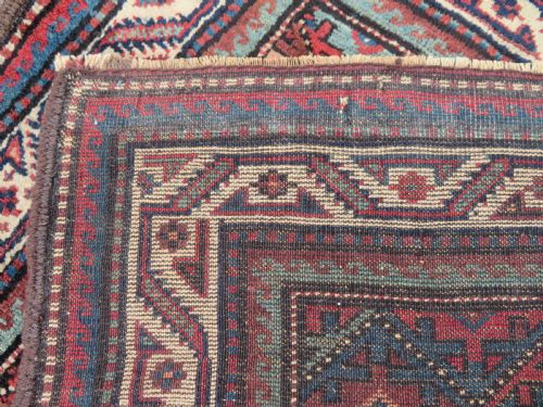 ANTIQUE QUCHAN KURD KURDISH RUG KURDISH TRIBES OF THE QUCHAN REGION NORTH EAST PERSIA 208CM X 122CM - ADDITIONAL PHOTO 6