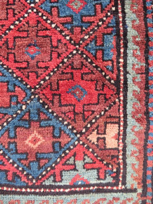 ANTIQUE QUCHAN KURD KURDISH RUG KURDISH TRIBES OF THE QUCHAN REGION NORTH EAST PERSIA 208CM X 122CM - ADDITIONAL PHOTO 14