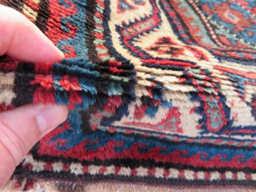 ANTIQUE QUCHAN KURD KURDISH RUG KURDISH TRIBES OF THE QUCHAN REGION NORTH EAST PERSIA 208CM X 122CM - ADDITIONAL PHOTO 17