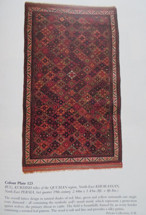 ANTIQUE QUCHAN KURD KURDISH RUG KURDISH TRIBES OF THE QUCHAN REGION NORTH EAST PERSIA 208CM X 122CM - ADDITIONAL PHOTO 21