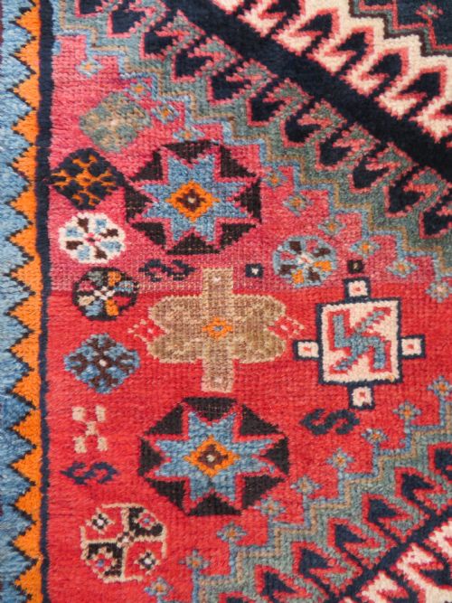ANTIQUE LURI TRIBAL RUG LUR TRIBES OF LURISTAN QASHQAIKHAMSEH INTEREST - ADDITIONAL PHOTO 3