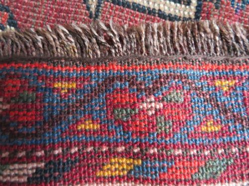 LARGE ANTIQUE QASHQAI MAIN CARPET LARGE RUG SHEKARLU BORDERFILLED WITH TRIBAL MOTIFS PEACOCKS 308CM X 188CM - ADDITIONAL PHOTO 17