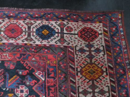 LARGE ANTIQUE QASHQAI MAIN CARPET LARGE RUG SHEKARLU BORDERFILLED WITH TRIBAL MOTIFS PEACOCKS 308CM X 188CM - ADDITIONAL PHOTO 20