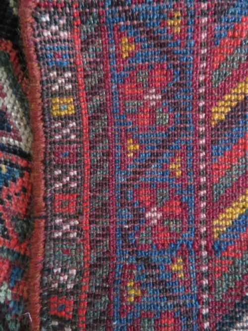 LARGE ANTIQUE QASHQAI MAIN CARPET LARGE RUG SHEKARLU BORDERFILLED WITH TRIBAL MOTIFS PEACOCKS 308CM X 188CM - ADDITIONAL PHOTO 16