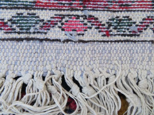 ANTIQUE BAKHTIARI KURDISH VILLAGE RUG THE CHAHAR MAHAL VALLEY REGION WEST PERSIA 224CM X 160CM - ADDITIONAL PHOTO 15