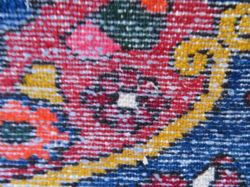 ANTIQUE BAKHTIARI KURDISH VILLAGE RUG THE CHAHAR MAHAL VALLEY REGION WEST PERSIA 224CM X 160CM - ADDITIONAL PHOTO 17
