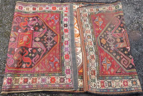 ANTIQUE CAUCASIAN KARABAGH CHONDORESK CHONDERESK RUG KELLEH CIRCA 1900 CLOUD BAND DESIGN 297CM X 125CM - ADDITIONAL PHOTO 7