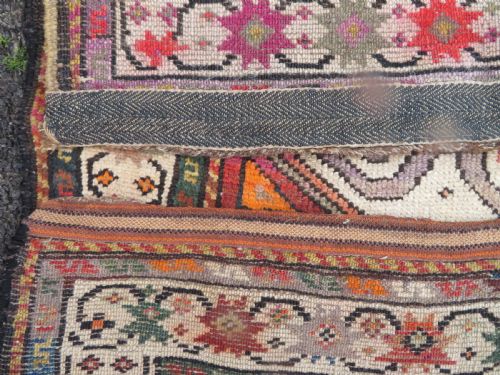 ANTIQUE CAUCASIAN KARABAGH CHONDORESK CHONDERESK RUG KELLEH CIRCA 1900 CLOUD BAND DESIGN 297CM X 125CM - ADDITIONAL PHOTO 8