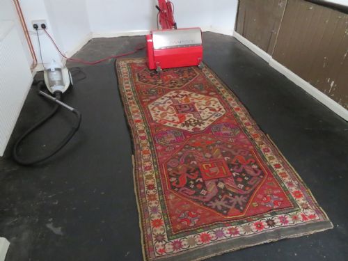 ANTIQUE CAUCASIAN KARABAGH CHONDORESK CHONDERESK RUG KELLEH CIRCA 1900 CLOUD BAND DESIGN 297CM X 125CM - ADDITIONAL PHOTO 18
