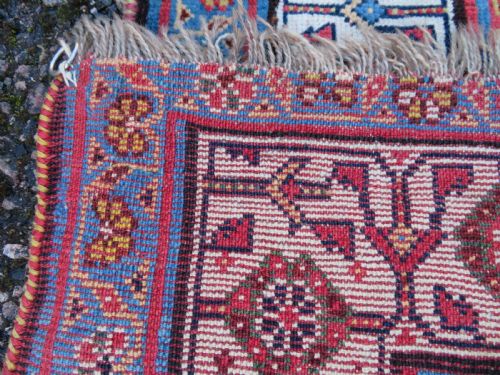 VERY FINE ANTIQUE QASHQAI KASHKULI TRIBAL RUG MID 19TH CENTURY 239CM X 130CM - ADDITIONAL PHOTO 26