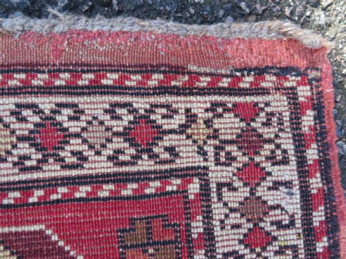 VERY UNUSUAL DESIGN ANTIQUE SOUTH CAUCASIAN KARABAGH RUG 193CM X 115CM - ADDITIONAL PHOTO 23