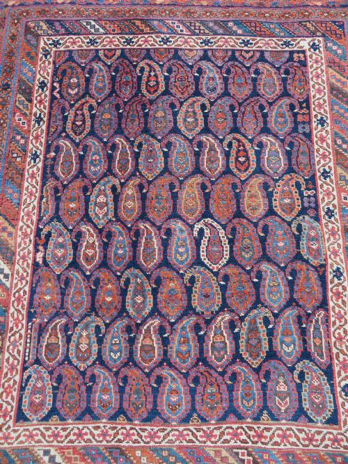 ANTIQUE AFSHAR TRIBAL RUG AFSHAR TRIBES OF KERMAN SOUTH PERSIA LATE 19TH CENTURY 146CM X 134CM - ADDITIONAL PHOTO 4