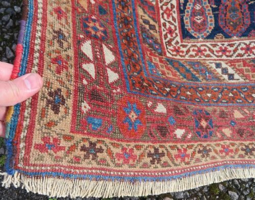ANTIQUE AFSHAR TRIBAL RUG AFSHAR TRIBES OF KERMAN SOUTH PERSIA LATE 19TH CENTURY 146CM X 134CM - ADDITIONAL PHOTO 16
