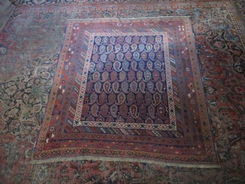 ANTIQUE AFSHAR TRIBAL RUG AFSHAR TRIBES OF KERMAN SOUTH PERSIA LATE 19TH CENTURY 146CM X 134CM - ADDITIONAL PHOTO 23