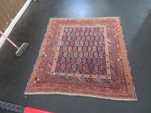 ANTIQUE AFSHAR TRIBAL RUG AFSHAR TRIBES OF KERMAN SOUTH PERSIA LATE 19TH CENTURY 146CM X 134CM - ADDITIONAL PHOTO 27