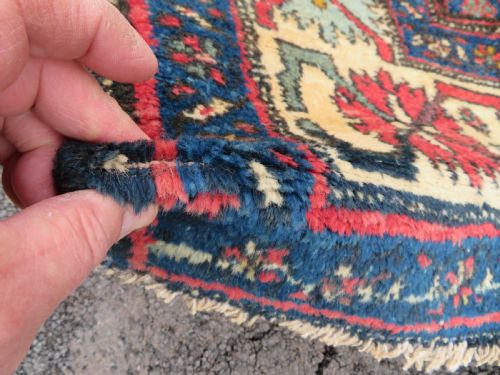 ANTIQUE ZANJAN KELLEH LONG RUG HARSHANG BORDER CRAB PATTERN NORTH WEST PERSIA 347CM X 140CM - ADDITIONAL PHOTO 9