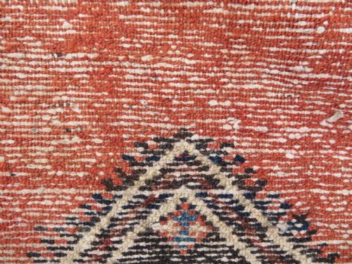 ANTIQUE ZANJAN KELLEH LONG RUG HARSHANG BORDER CRAB PATTERN NORTH WEST PERSIA 347CM X 140CM - ADDITIONAL PHOTO 18