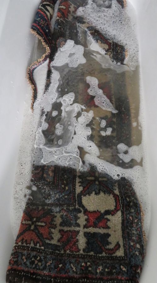 ANTIQUE ZANJAN KELLEH LONG RUG HARSHANG BORDER CRAB PATTERN NORTH WEST PERSIA 347CM X 140CM - ADDITIONAL PHOTO 22