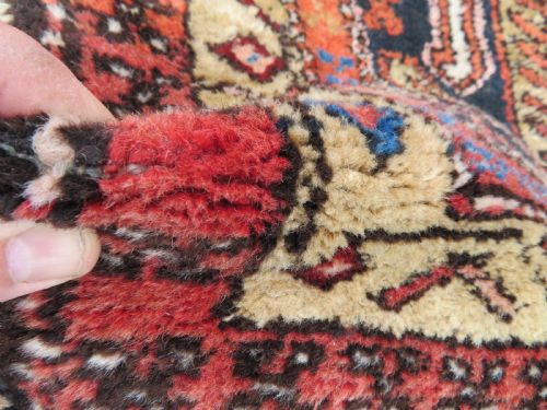 ANTIQUE WARING AND GILLOW HERIZ RUNNER LONG RUG WITH CRAB DESIGN NORTH WEST PERSIA 311CM X 96CM - ADDITIONAL PHOTO 6