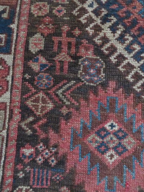 ANTIQUE DISTRESSED AZERI TRIBAL LONG RUG NORTH WEST PERSIA 284CM X 122CM - ADDITIONAL PHOTO 7