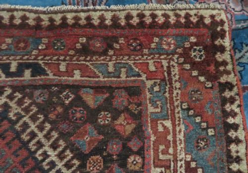 ANTIQUE DISTRESSED AZERI TRIBAL LONG RUG NORTH WEST PERSIA 284CM X 122CM - ADDITIONAL PHOTO 12