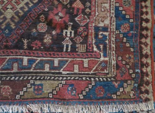 ANTIQUE DISTRESSED AZERI TRIBAL LONG RUG NORTH WEST PERSIA 284CM X 122CM - ADDITIONAL PHOTO 14