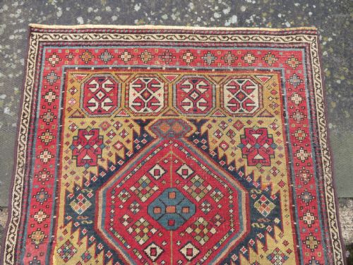 fig 2. Antique Caucasian Shirvan Narrow Runner. 240cm x 72cm.