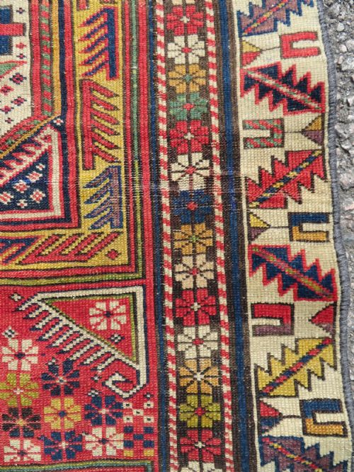 ANTIQUE CAUCASIAN SHIRVAN NARROW RUNNER RUG 290CM X 87CM - ADDITIONAL PHOTO 13