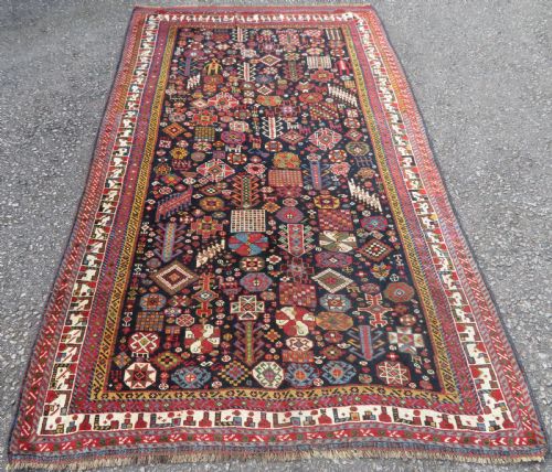 SUPERIOR ANTIQUE QASHQAI TRIBAL RUG 258CM X 156CM