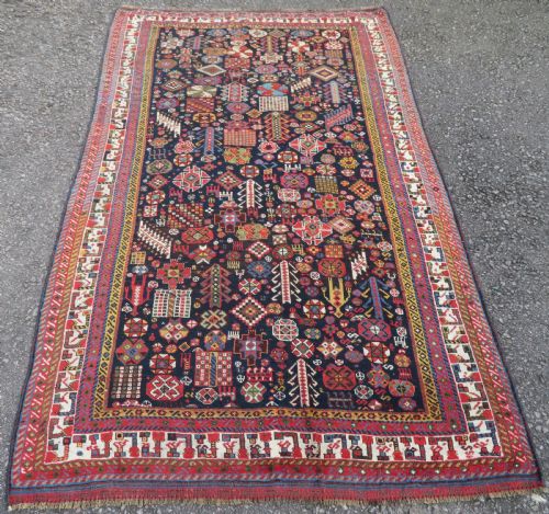 SUPERIOR ANTIQUE QASHQAI TRIBAL RUG 258CM X 156CM - ADDITIONAL PHOTO 1