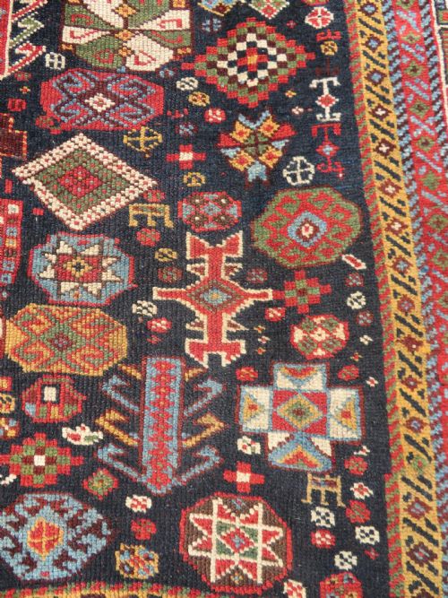 SUPERIOR ANTIQUE QASHQAI TRIBAL RUG 258CM X 156CM - ADDITIONAL PHOTO 8
