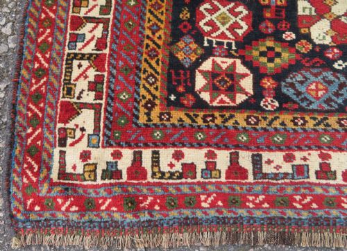 SUPERIOR ANTIQUE QASHQAI TRIBAL RUG 258CM X 156CM - ADDITIONAL PHOTO 17