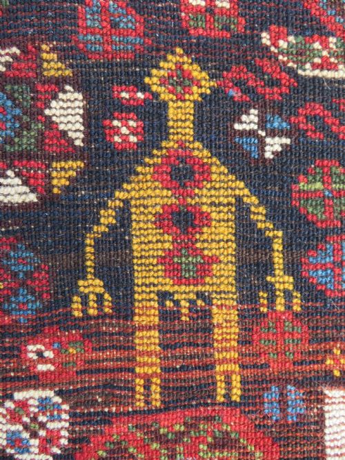 SUPERIOR ANTIQUE QASHQAI TRIBAL RUG 258CM X 156CM - ADDITIONAL PHOTO 23