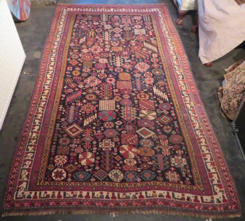 SUPERIOR ANTIQUE QASHQAI TRIBAL RUG 258CM X 156CM - ADDITIONAL PHOTO 24