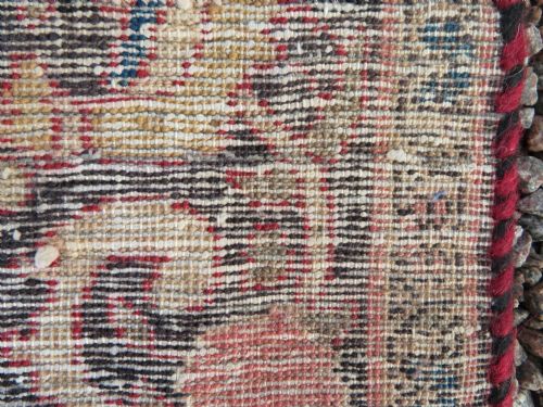 AN UNUSUAL ANTIQUE FEREGHAN SAROUK POMEGRANATE RUG BIRDS POMEGRANATES 216CM X 124CM - ADDITIONAL PHOTO 15
