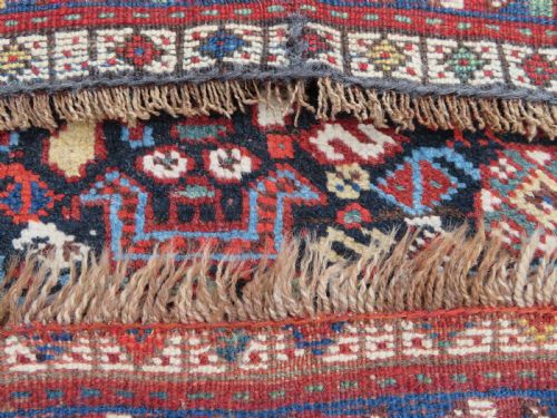 ANTIQUE KHAMSEH RUG ARABJABBAREH TRIBE SOUTH WEST PERSIA 186CM X 150CM - ADDITIONAL PHOTO 19