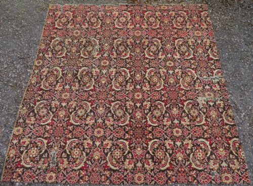 LARGE MUGHAL CARPET FRAGMENT NORTH INDIA 183CM X 168CM - ADDITIONAL PHOTO 12