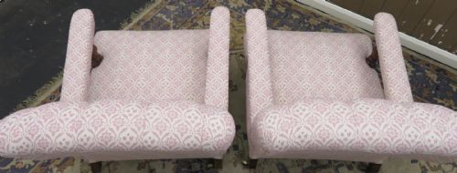 PAIR OF HOWARD SONS WALNUT OPEN ARMCHAIRS - ADDITIONAL PHOTO 5