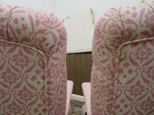 PAIR OF HOWARD SONS WALNUT OPEN ARMCHAIRS - ADDITIONAL PHOTO 8