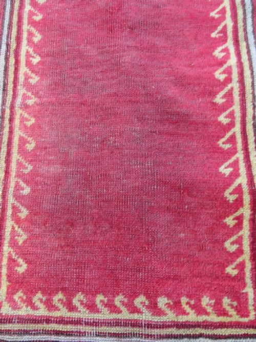 ANTIQUE TURKISH MUDJUR MUJUR PRAYER RUG MID 19TH CENTURY - ADDITIONAL PHOTO 7
