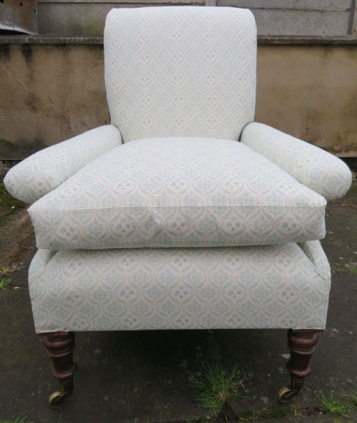 EARLY HOWARD AND SONS WILLOUGHBY ARMCHAIR - ADDITIONAL PHOTO 6