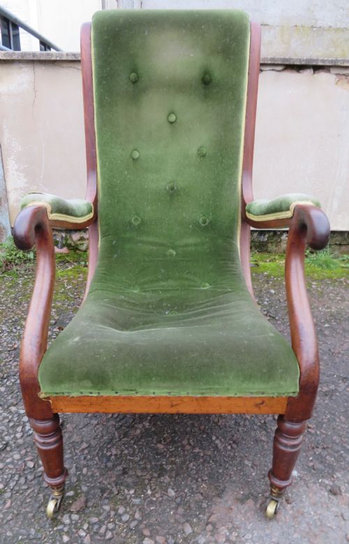 VERY RARE EARLY HOWARD SONS ELBOW ARMCHAIR - ADDITIONAL PHOTO 2