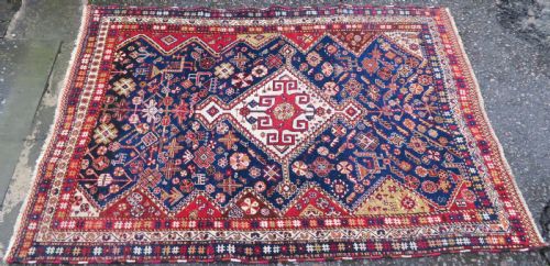 ANTIQUE QASHQAI TRIBAL RUG 203CM X 138CM - ADDITIONAL PHOTO 1