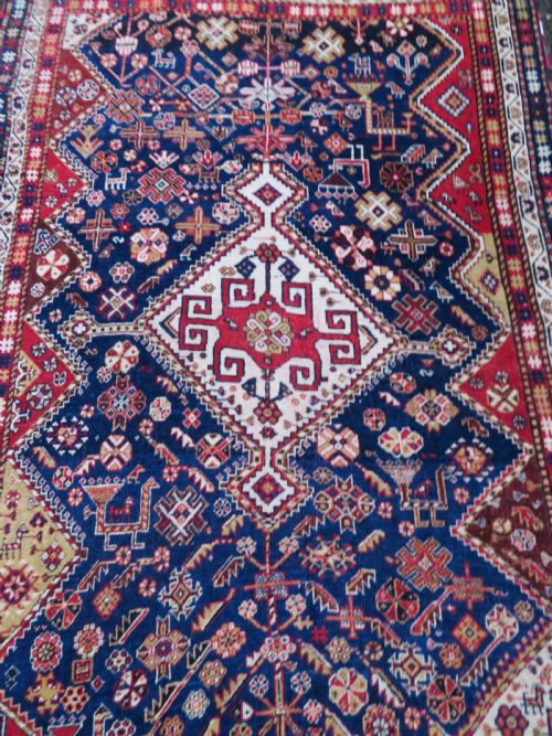 ANTIQUE QASHQAI TRIBAL RUG 203CM X 138CM - ADDITIONAL PHOTO 2