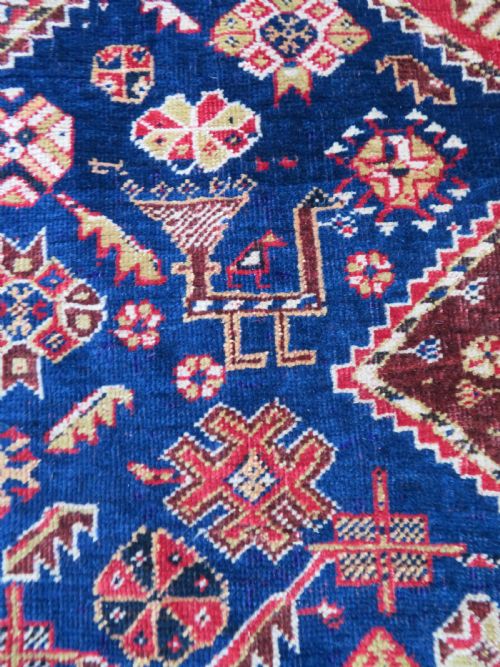 ANTIQUE QASHQAI TRIBAL RUG 203CM X 138CM - ADDITIONAL PHOTO 7