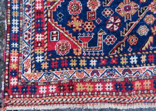 ANTIQUE QASHQAI TRIBAL RUG 203CM X 138CM - ADDITIONAL PHOTO 8