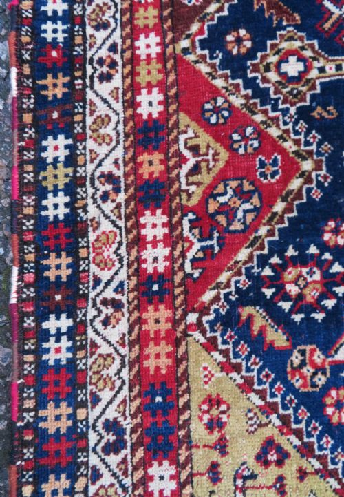 ANTIQUE QASHQAI TRIBAL RUG 203CM X 138CM - ADDITIONAL PHOTO 9